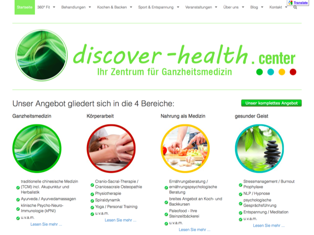 discover-health.center GmbH Screenshot