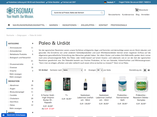 Ergomax Screenshot