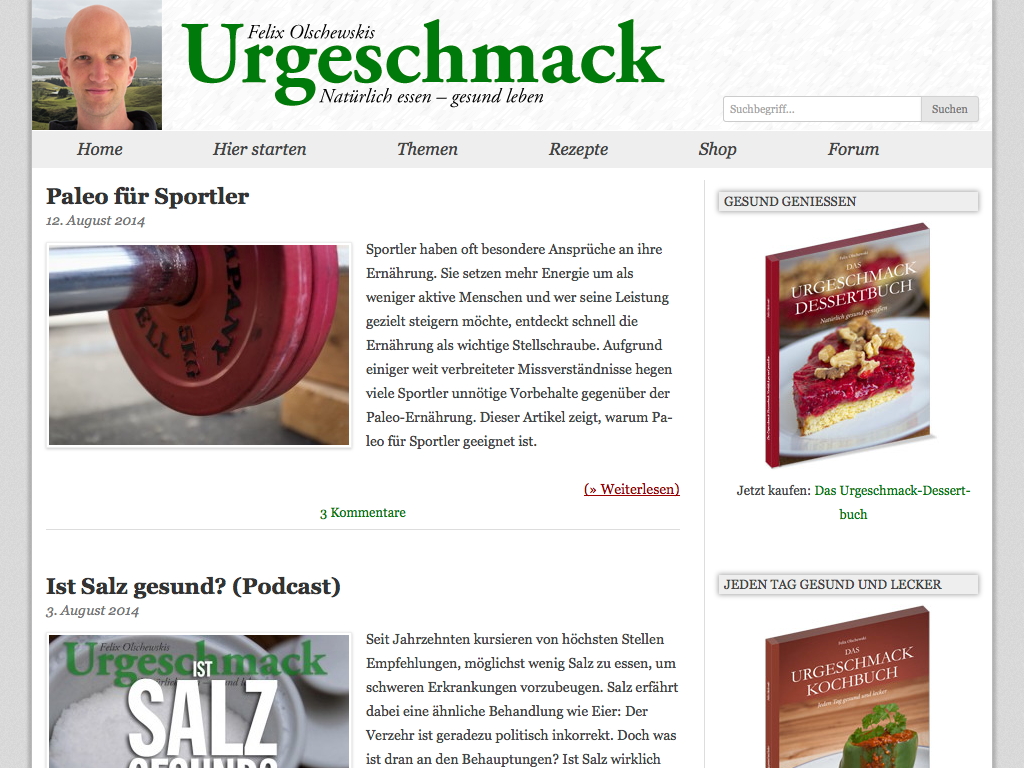 Urgeschmack Screenshot