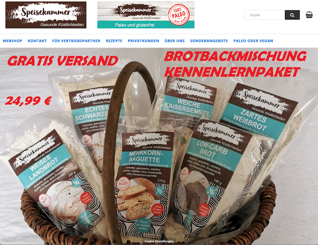 Speisekammer Backmischungen Screenshot
