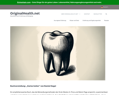 OriginalHealth.net Screenshot